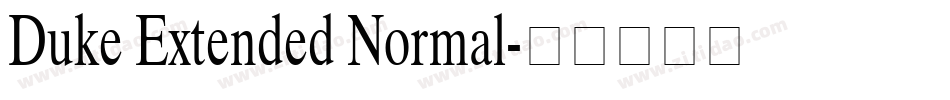 Duke Extended Normal字体转换